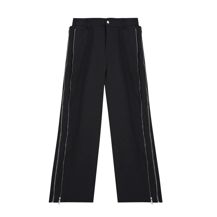 Innovative Casual Trousers with Double Zipper Detailing for Structured - ArguE CulturE