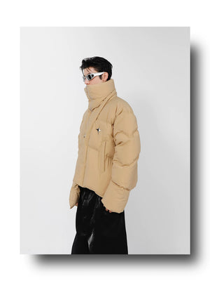 desc::irregular-cropped-puffer-jacket-with-metal-details-detail-img-1