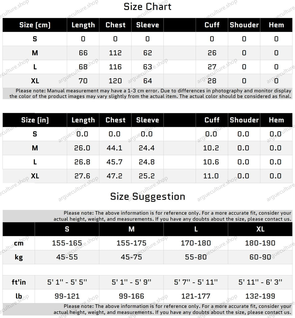 Size Chart for Gradient V-Neck Faux Fur Sweater for Christmas Aesthetic