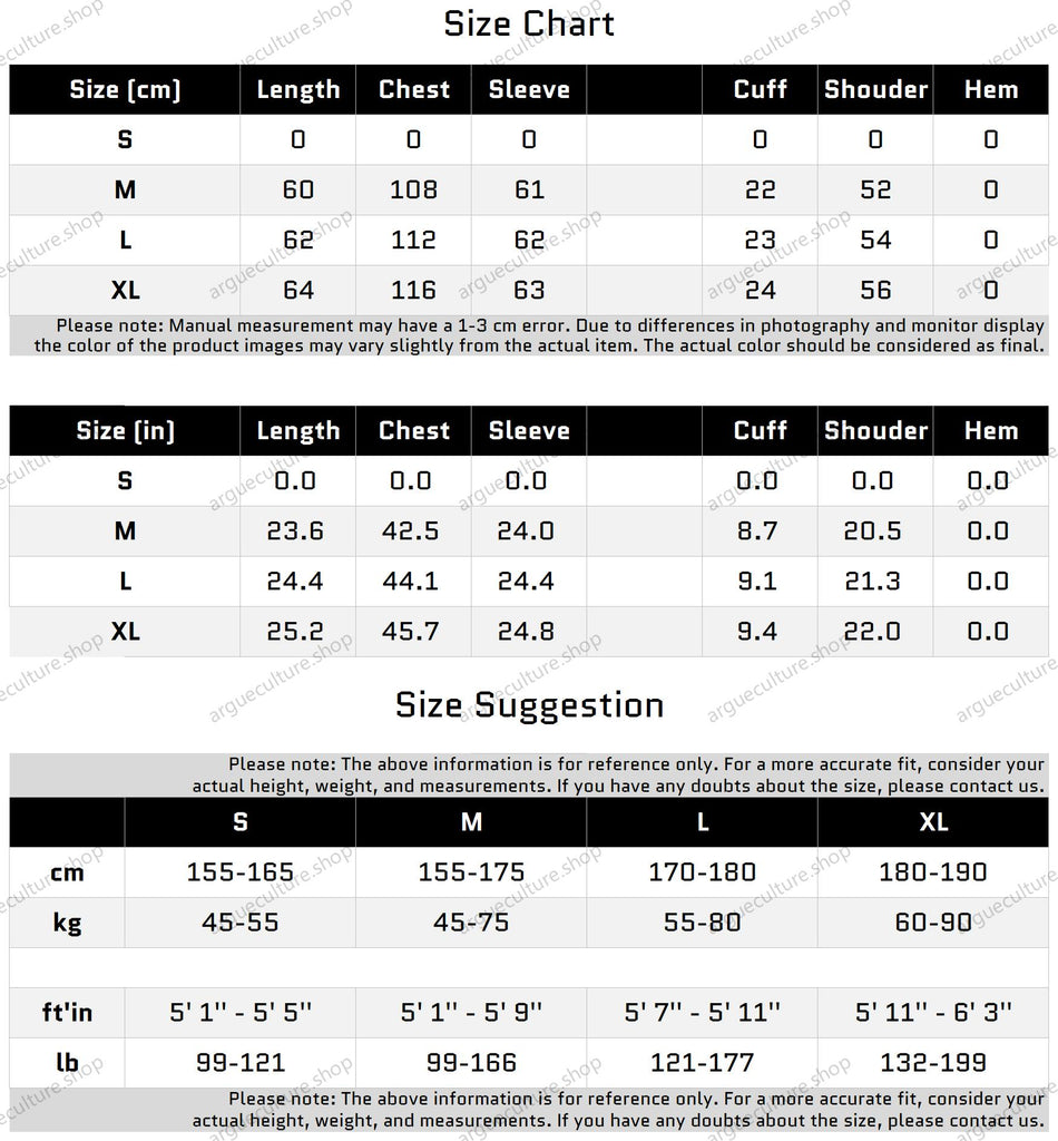 Size Chart for Pearl-Embellished Short Cardigan Knit Sweater