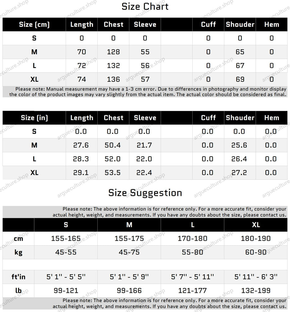 Size Chart for 메탈 버튼이 있는 그래디언트 패턴 니트 가디건