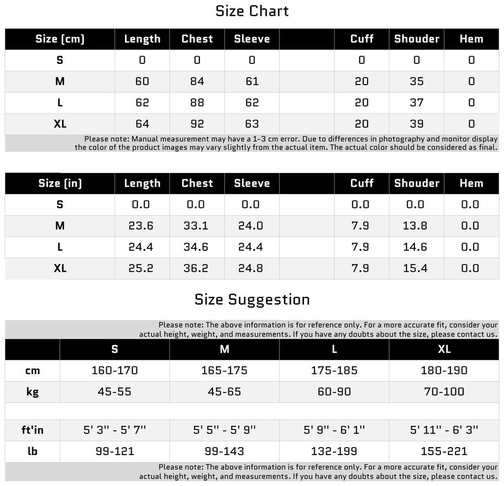 Size Chart for 럭셔리한 실버 얀과 로고 자수가 들어간 하이 넥 스웨터