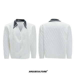 layered-pearl-wool-cardigan-retro-quiet-luxury-top-black-top