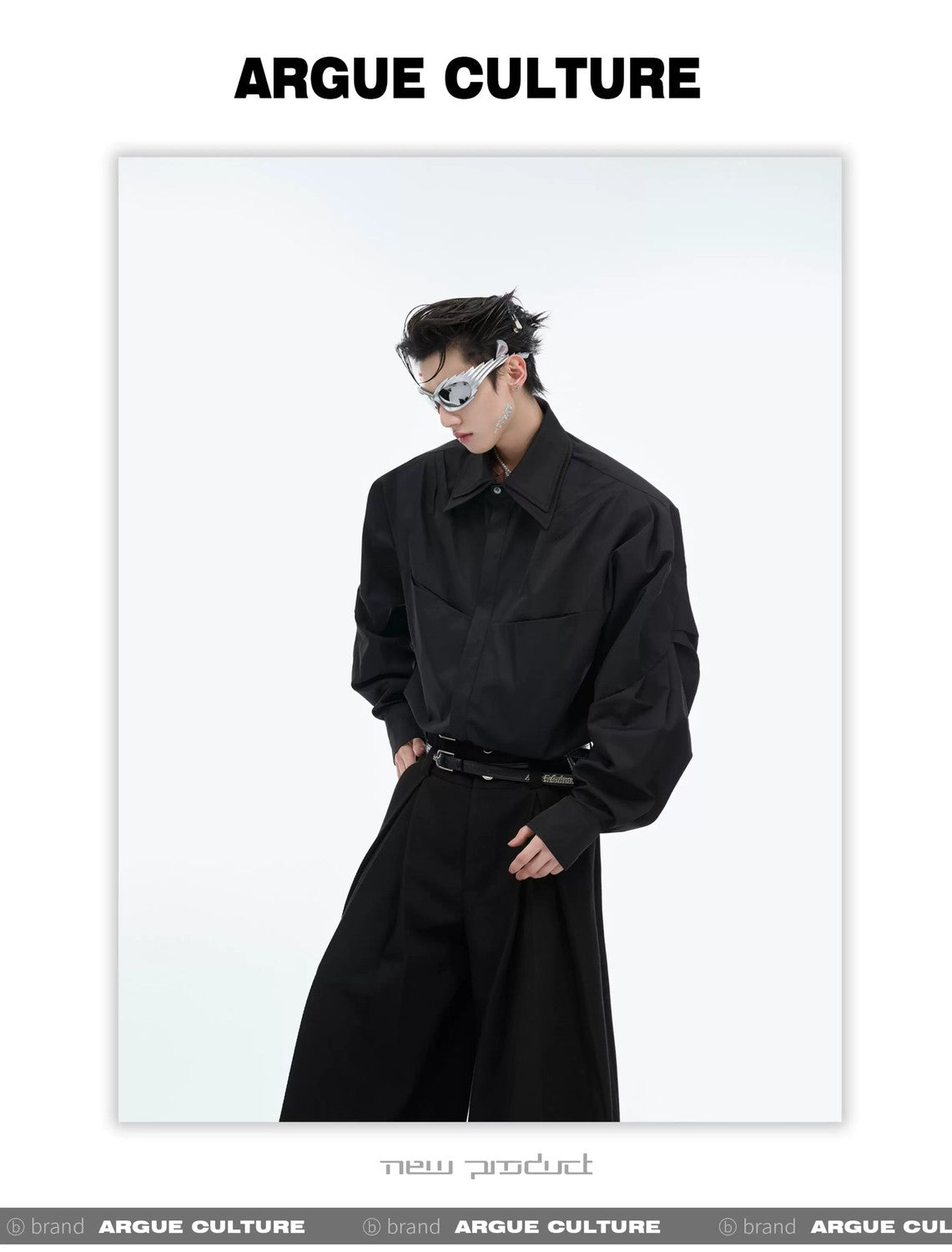 desc::layered-pleated-streetwear-button-up-oversized-shirt-detail-img-18