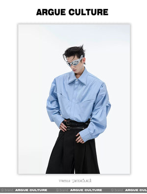 desc::layered-pleated-streetwear-button-up-oversized-shirt-detail-img-4