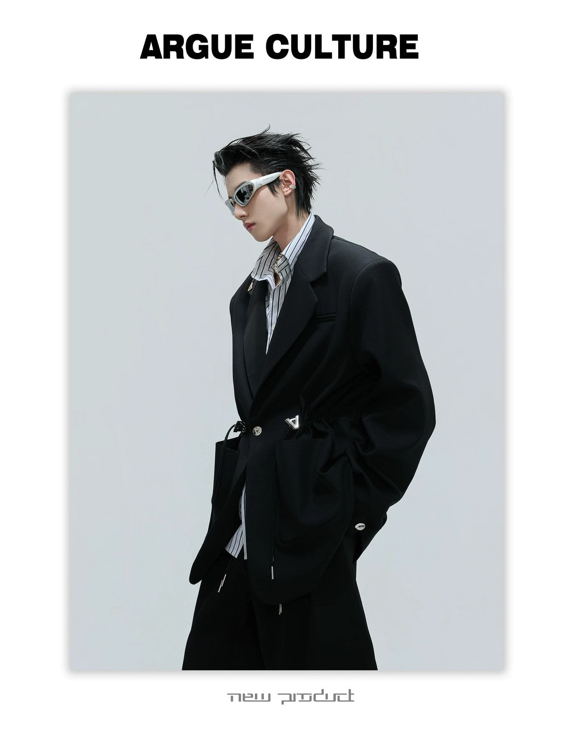 desc::layered-striped-blazer-set-with-cinched-waist-detail-img-11