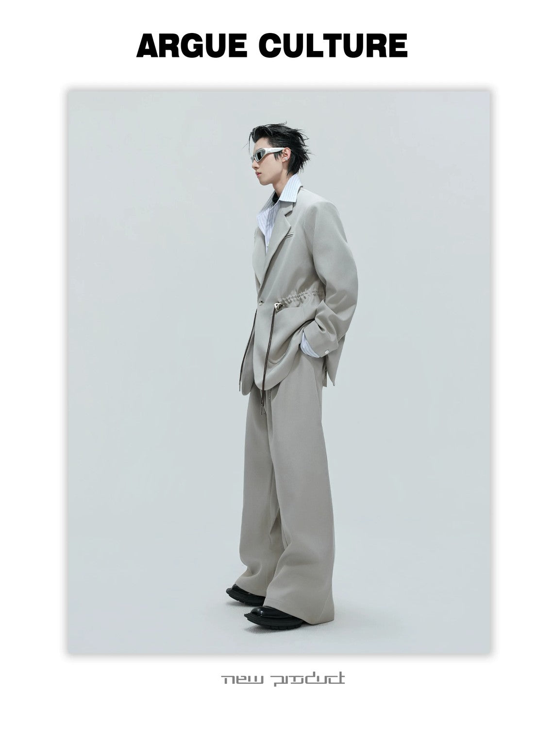 desc::layered-striped-blazer-set-with-cinched-waist-detail-img-13