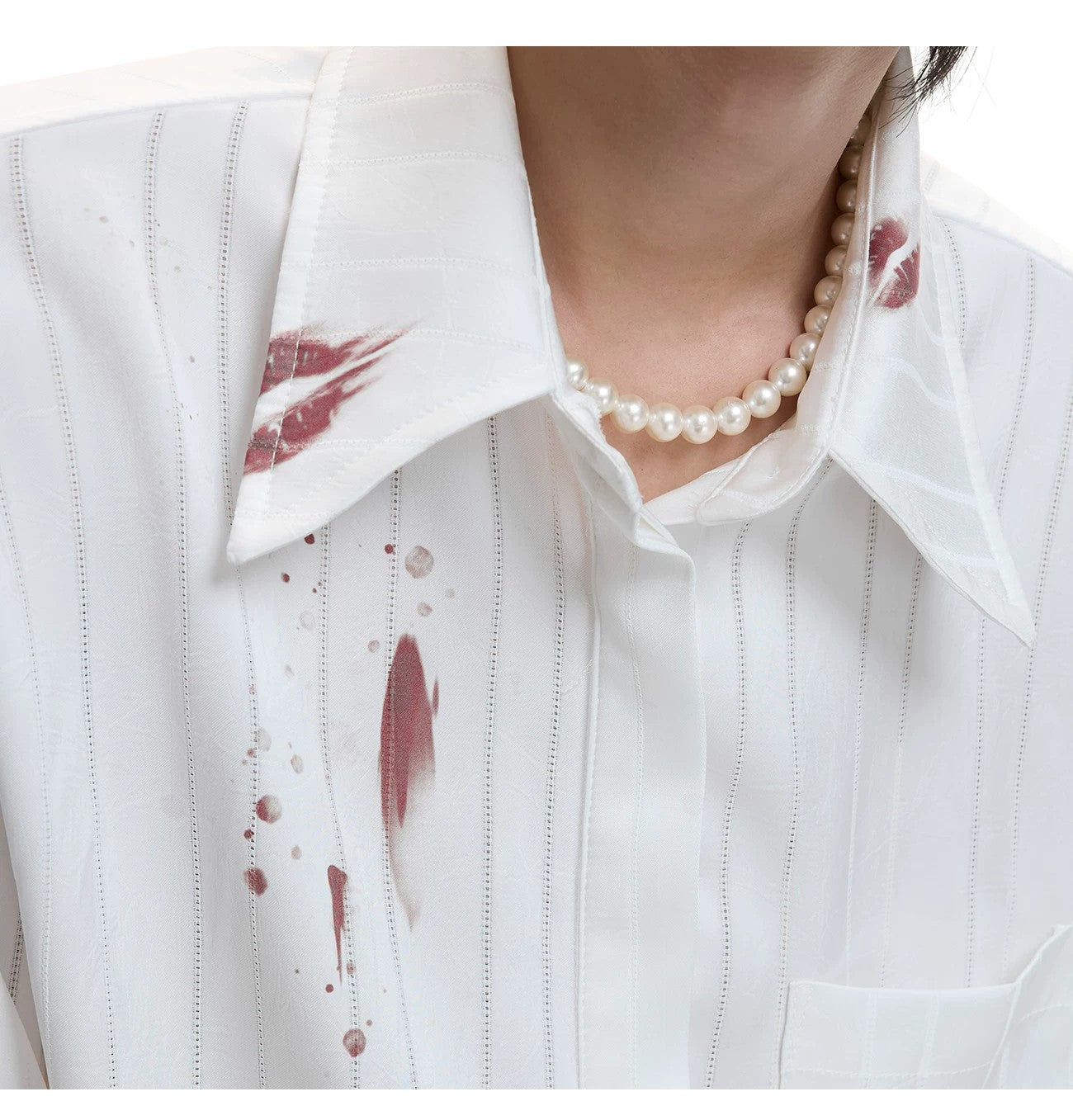 desc::lipstick-print-striped-button-down-streetwear-shirt-detail-img-4