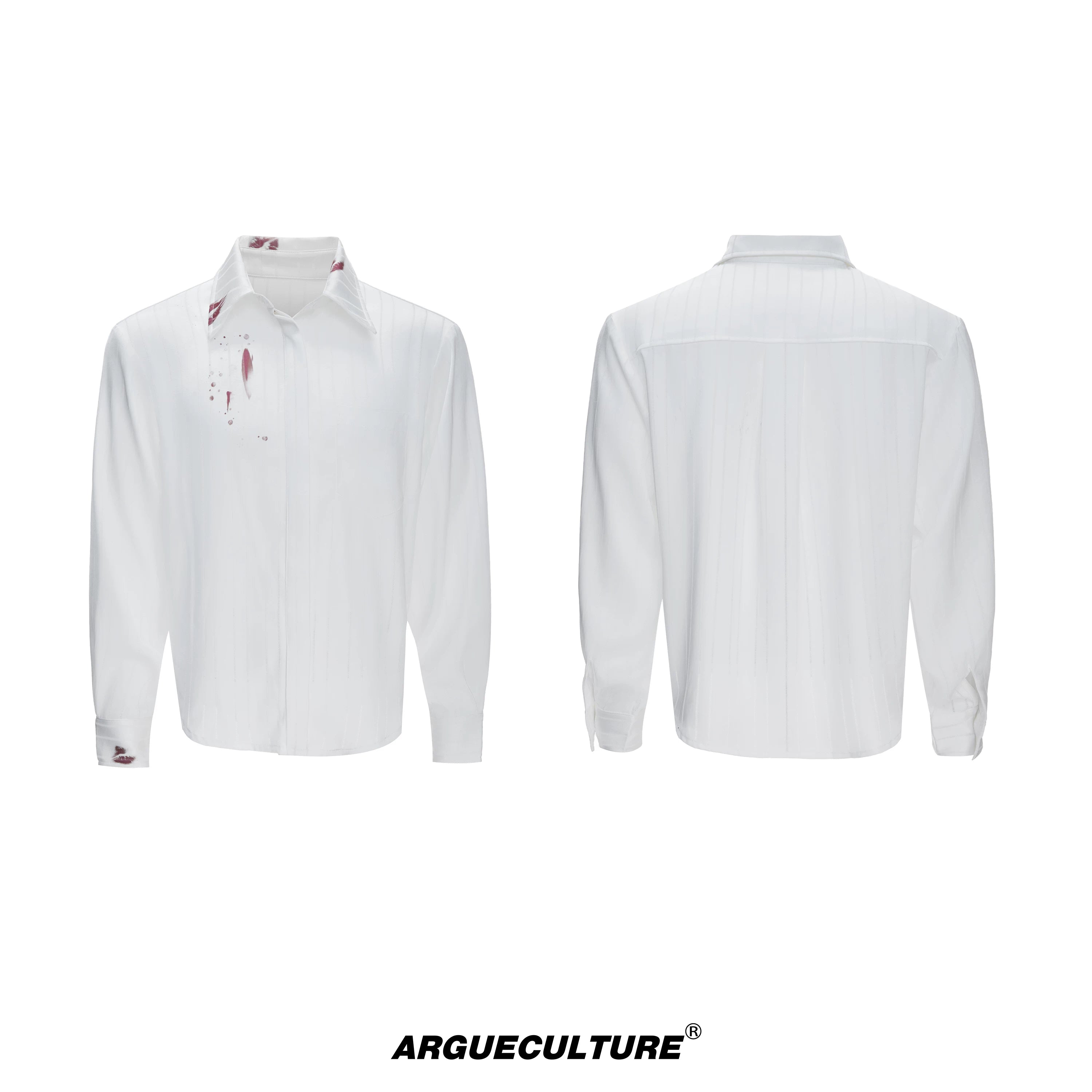 lipstick-print-striped-button-down-streetwear-shirt-white