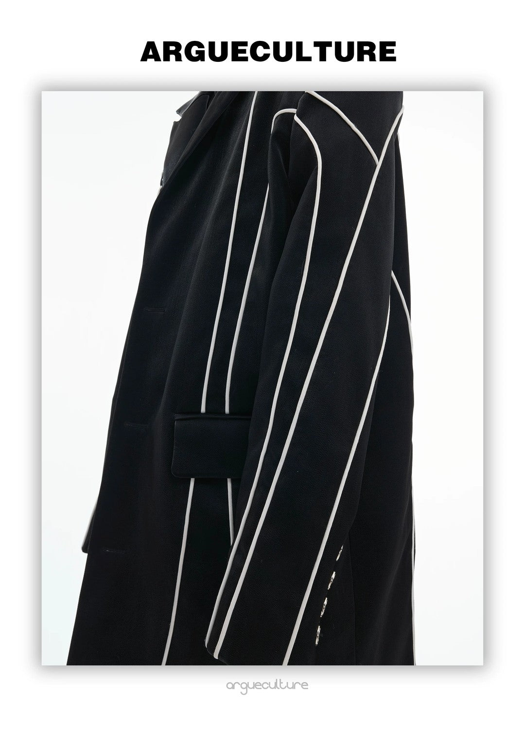desc::liquid-metal-pu-leather-blazer-with-padded-shoulders-detail-img-6