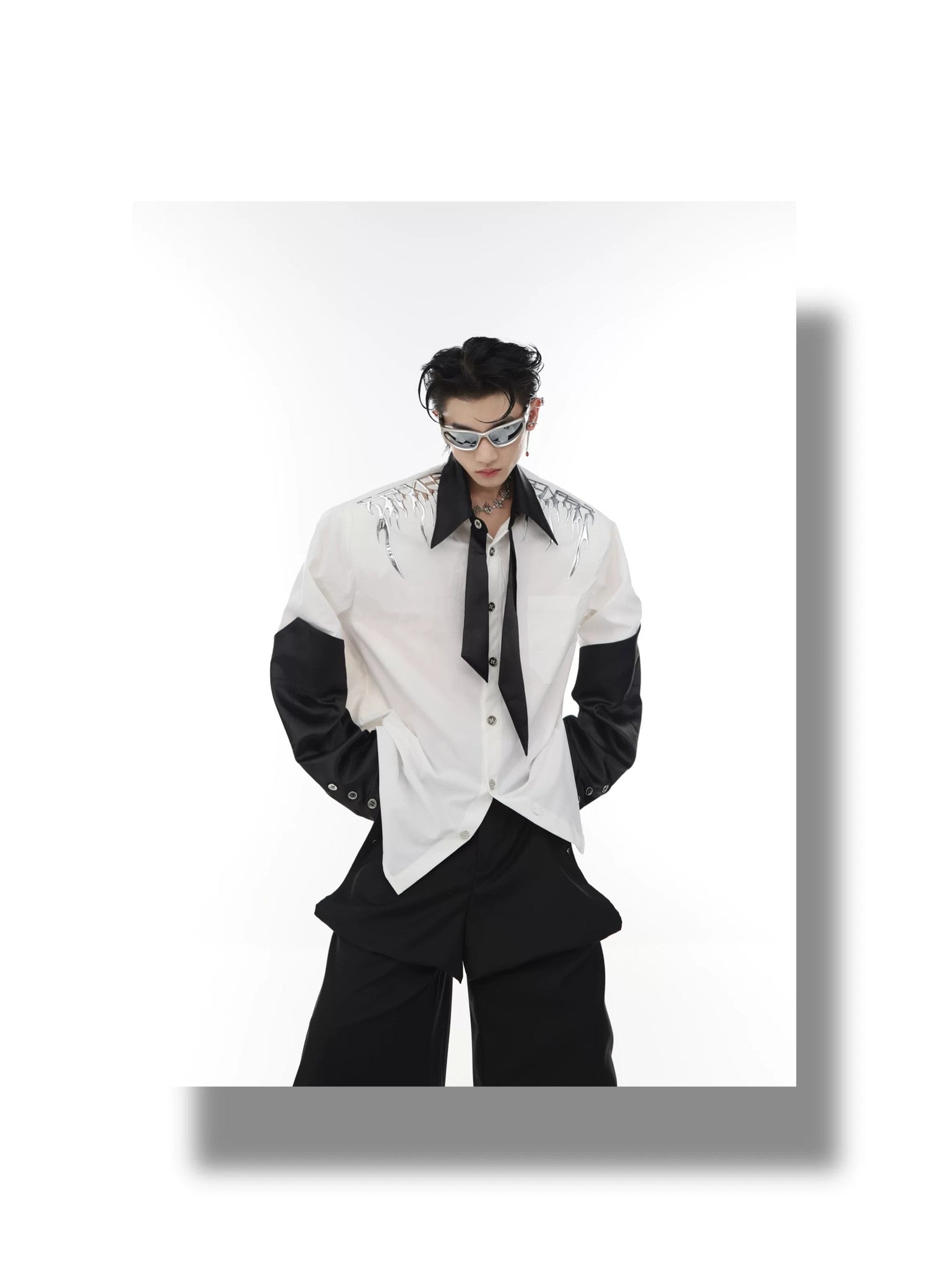 desc::liquid-metal-shoulder-pad-oversized-shirt-jacket-detail-img-11