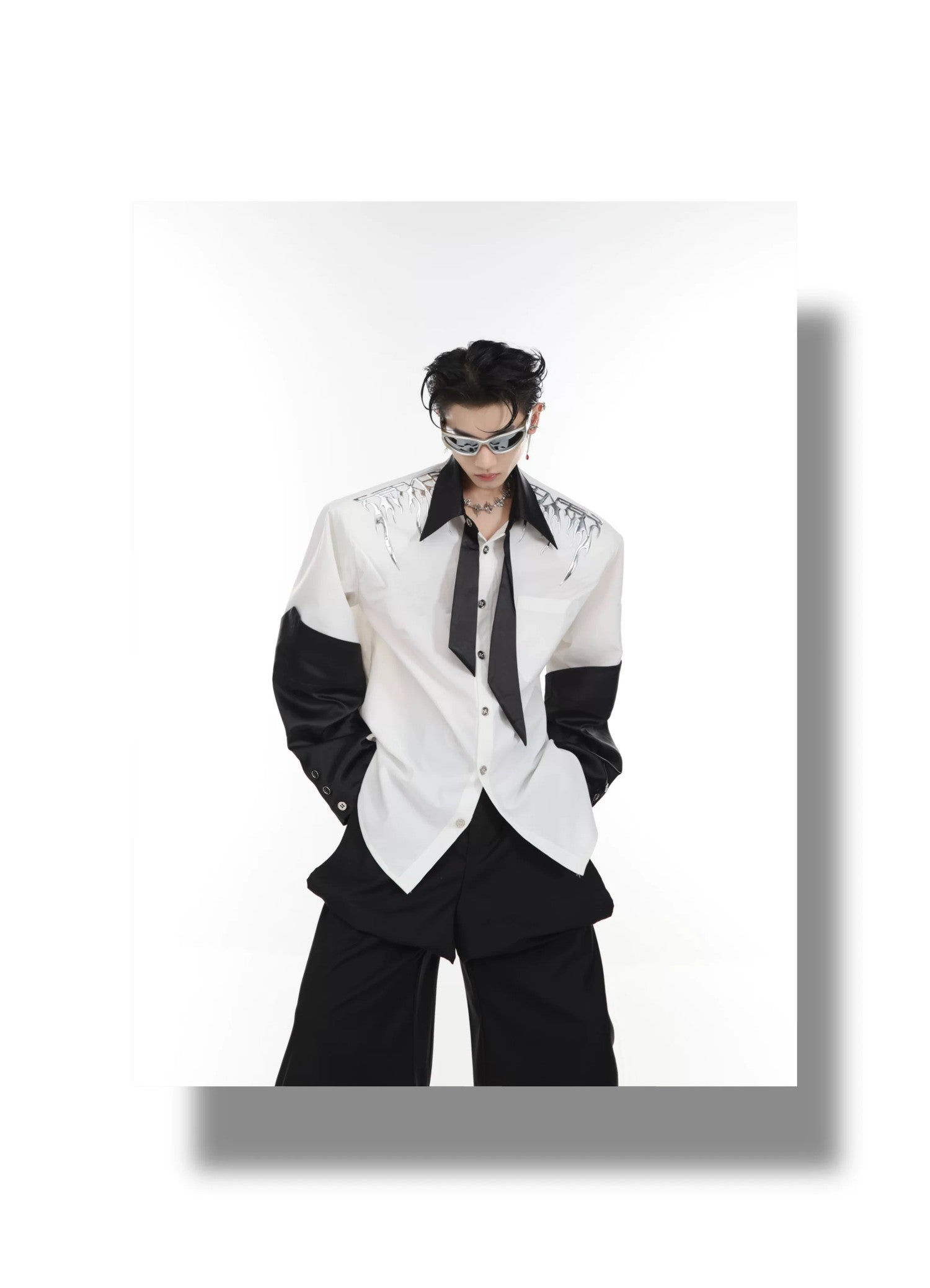 desc::liquid-metal-shoulder-pad-oversized-shirt-jacket-detail-img-7