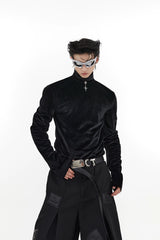 liquid-metallic-slim-mock-neck-punk-long-sleeve-tee-black