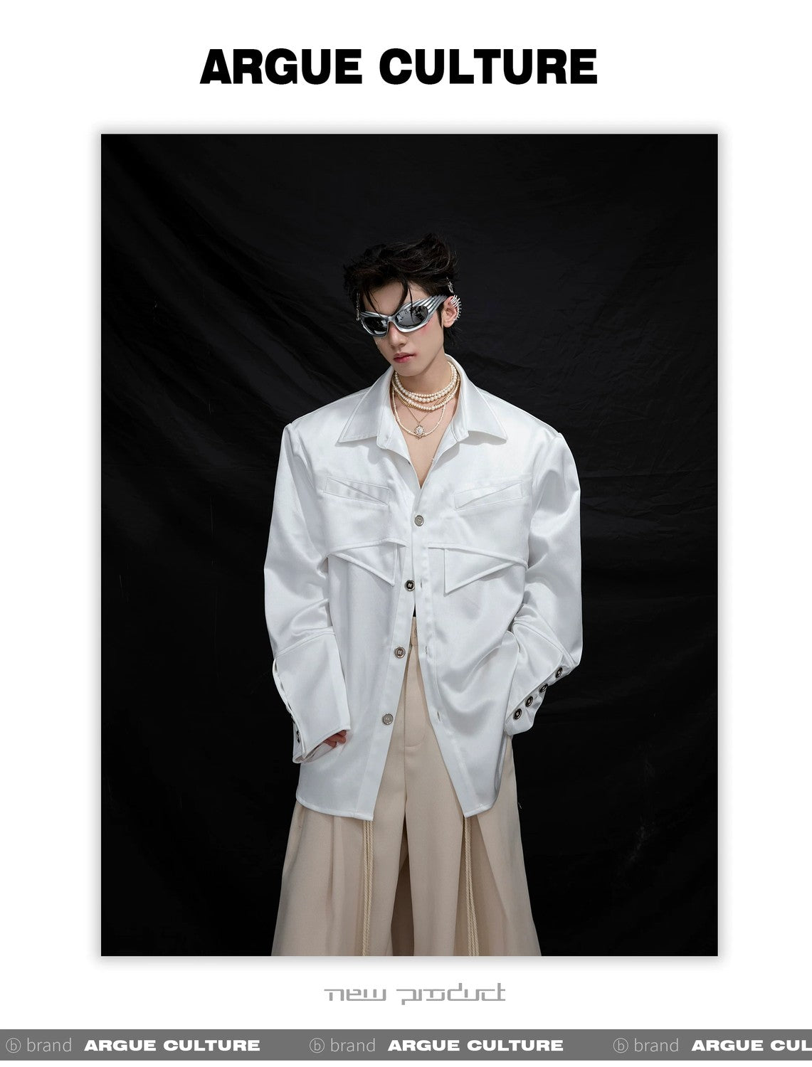 desc::liquid-texture-padded-shoulder-shirt-mens-streetwear-cardigan-detail-img-10