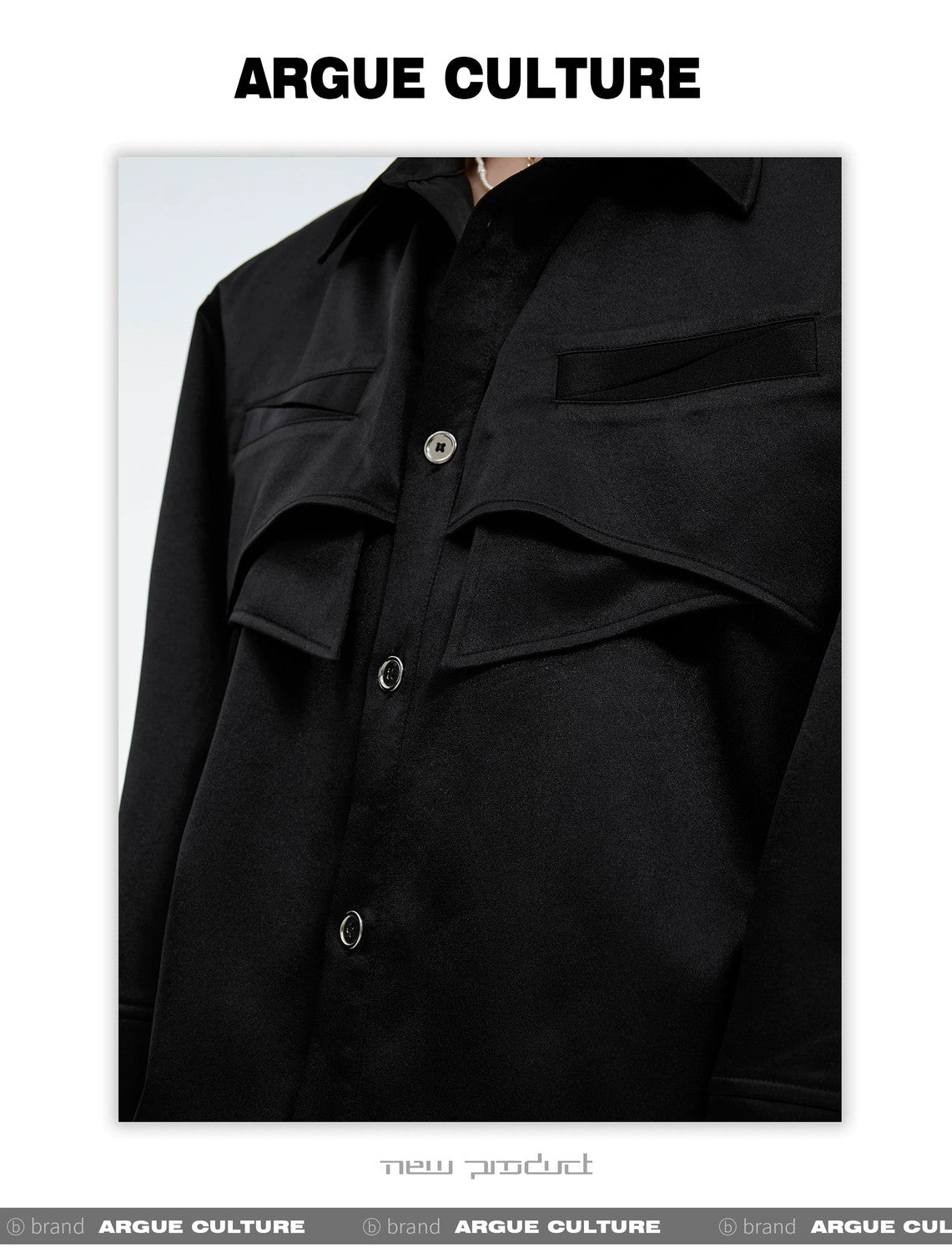 desc::liquid-texture-padded-shoulder-shirt-mens-streetwear-cardigan-detail-img-13