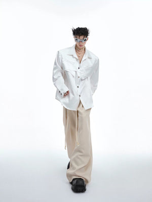 Detailed texture of the premium silk-like breathable fabric.