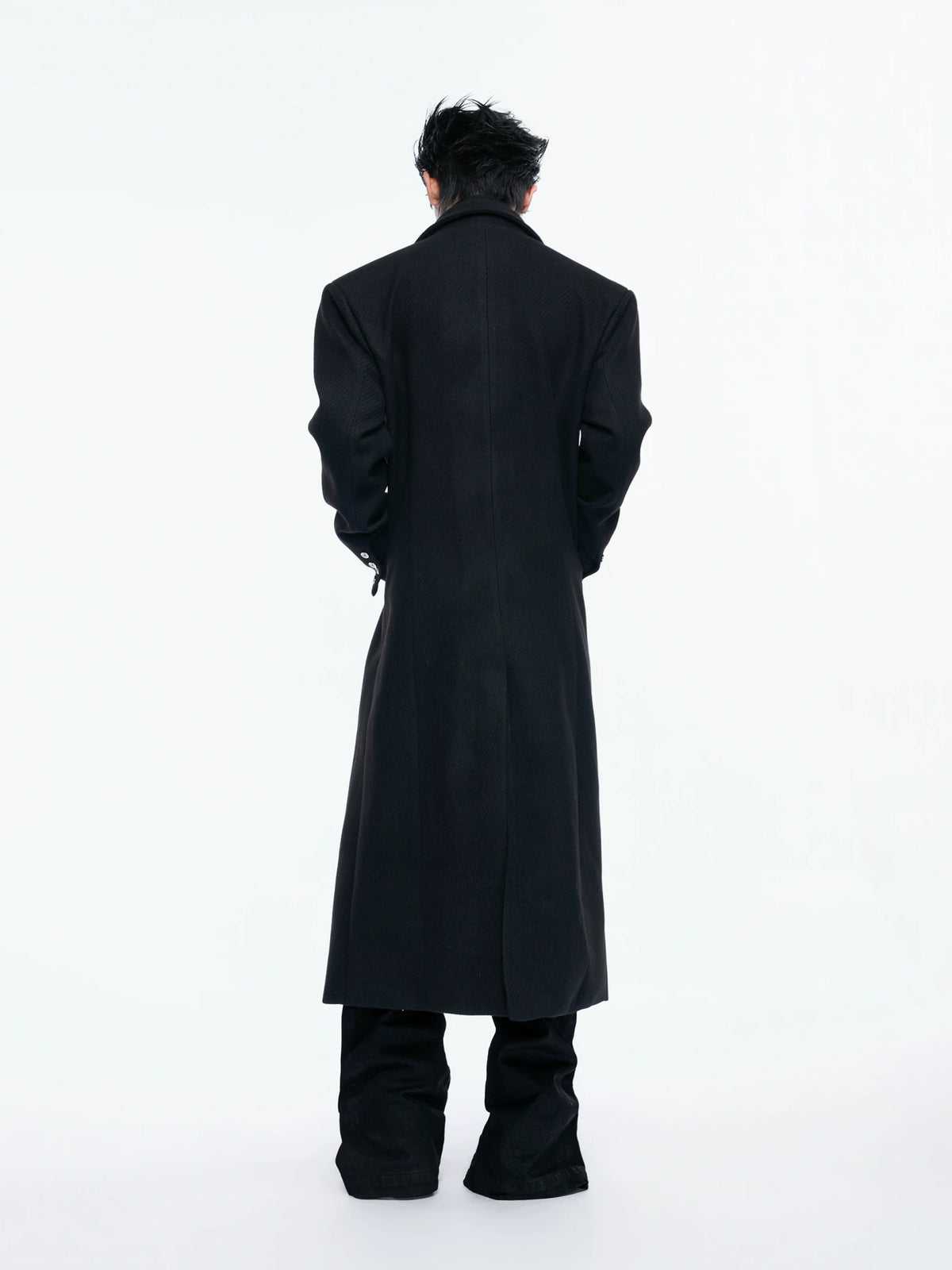 Longline Faux Two-Piece Coat with Detachable Turtleneck - main image 5