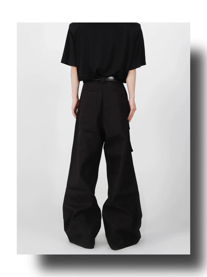 Loose Straight Cargo Trousers with Multi Large Pockets and Pleated - ArguE CulturE