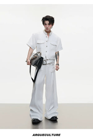 desc::luxury-pearl-trim-denim-set-with-contrast-stitching-detail-img-12