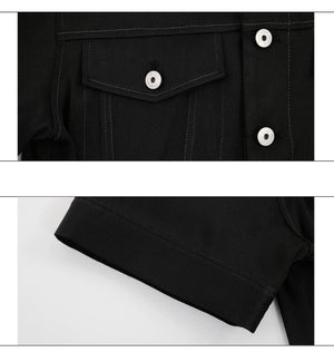 desc::luxury-pearl-trim-denim-set-with-contrast-stitching-detail-img-17