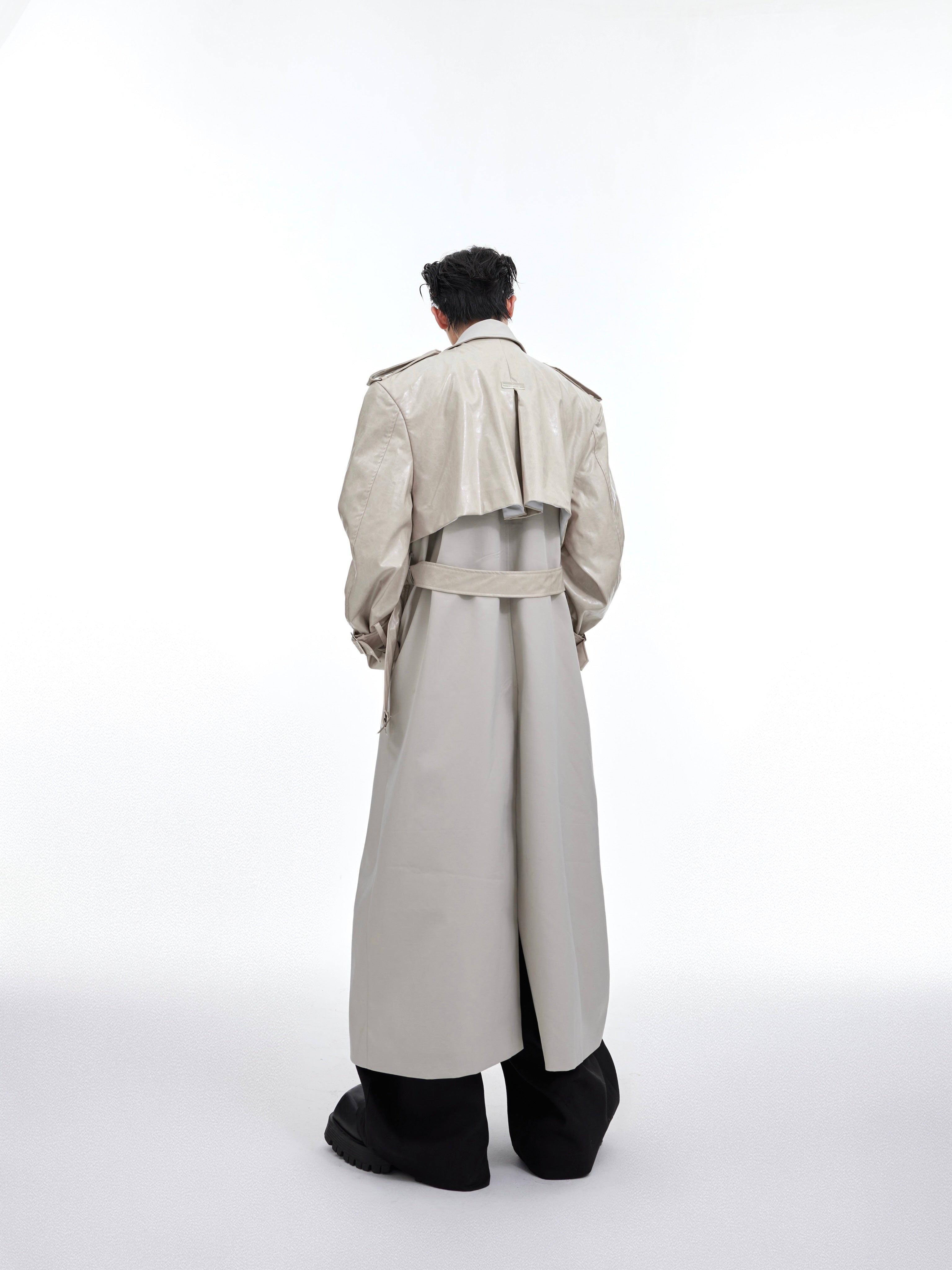 Head-turning oversized coat with deconstructed silhouette, ideal for making bold fashion statements