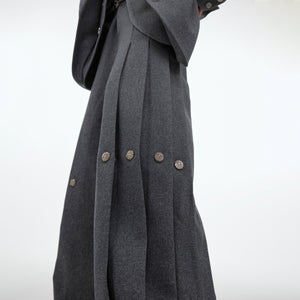 Wide-leg trousers made with premium organic cotton and synthetic fiber blend for comfort