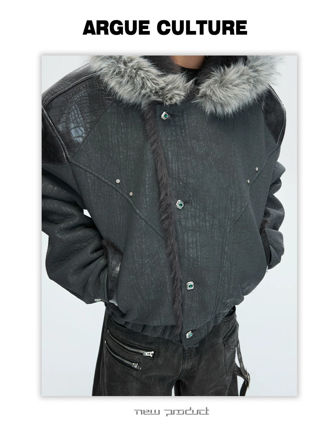 desc::marble-wolf-faux-fur-padded-jacket-baggy-streetwear-detail-img-7