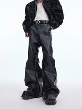 matte-deconstructed-slim-flared-leather-pants-black