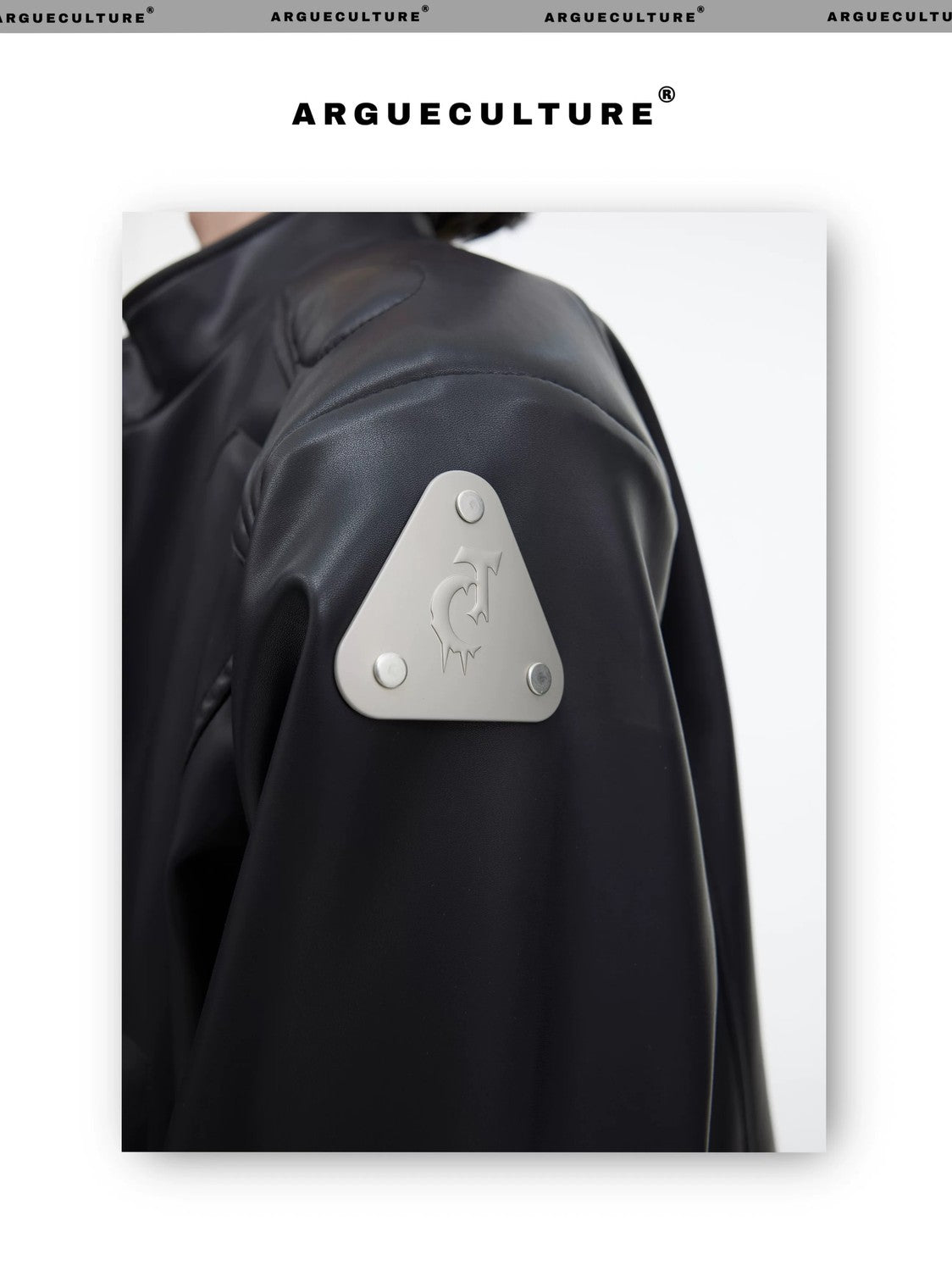desc::mens-3d-deconstructed-cropped-moto-jacket-with-metal-logo-detail-img-5