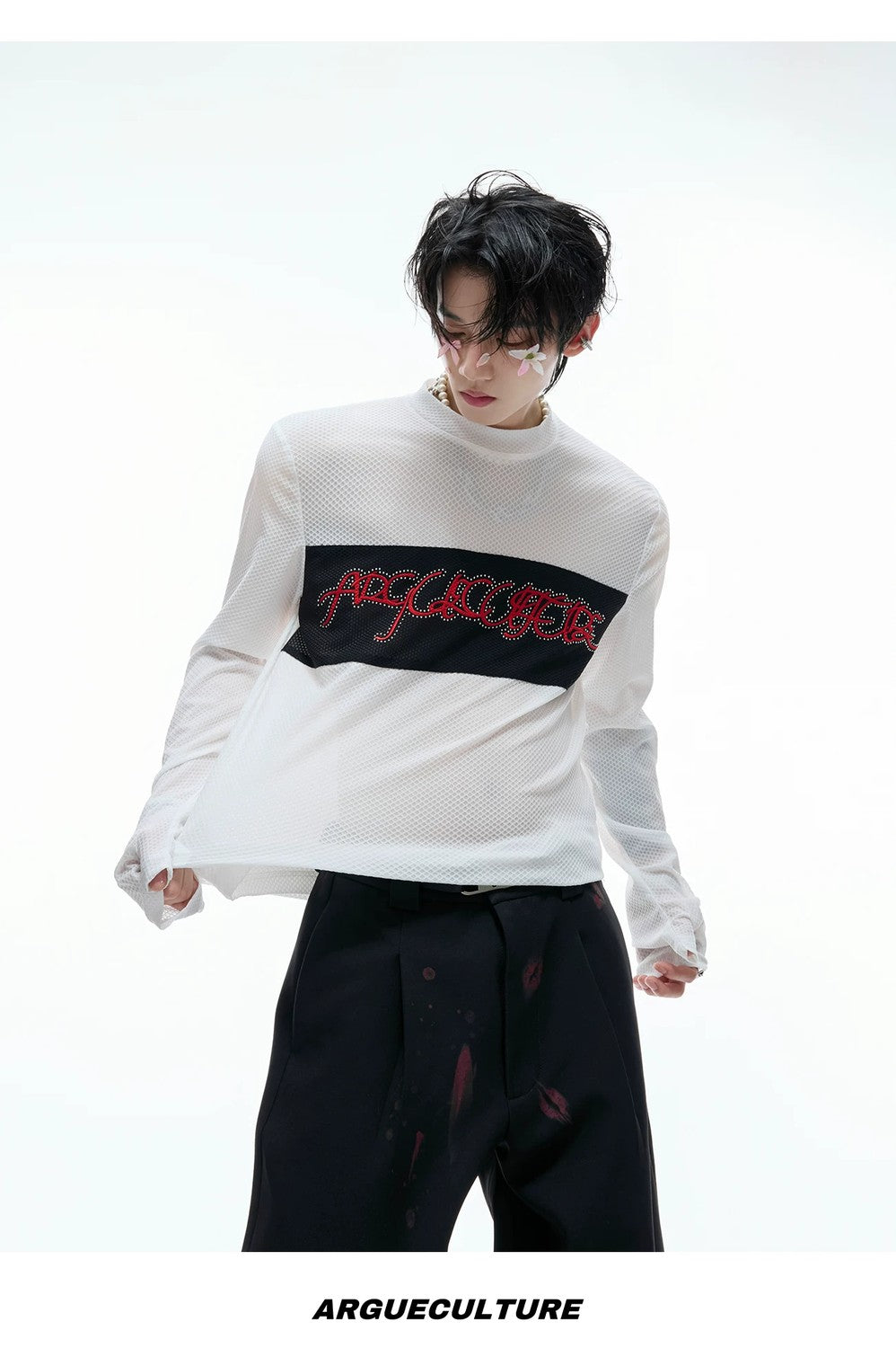 desc::mesh-patchwork-long-sleeve-tee-goth-embroidery-top-detail-img-14