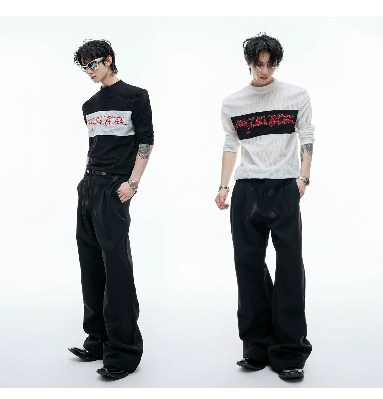 desc::mesh-patchwork-long-sleeve-tee-goth-embroidery-top-detail-img-5