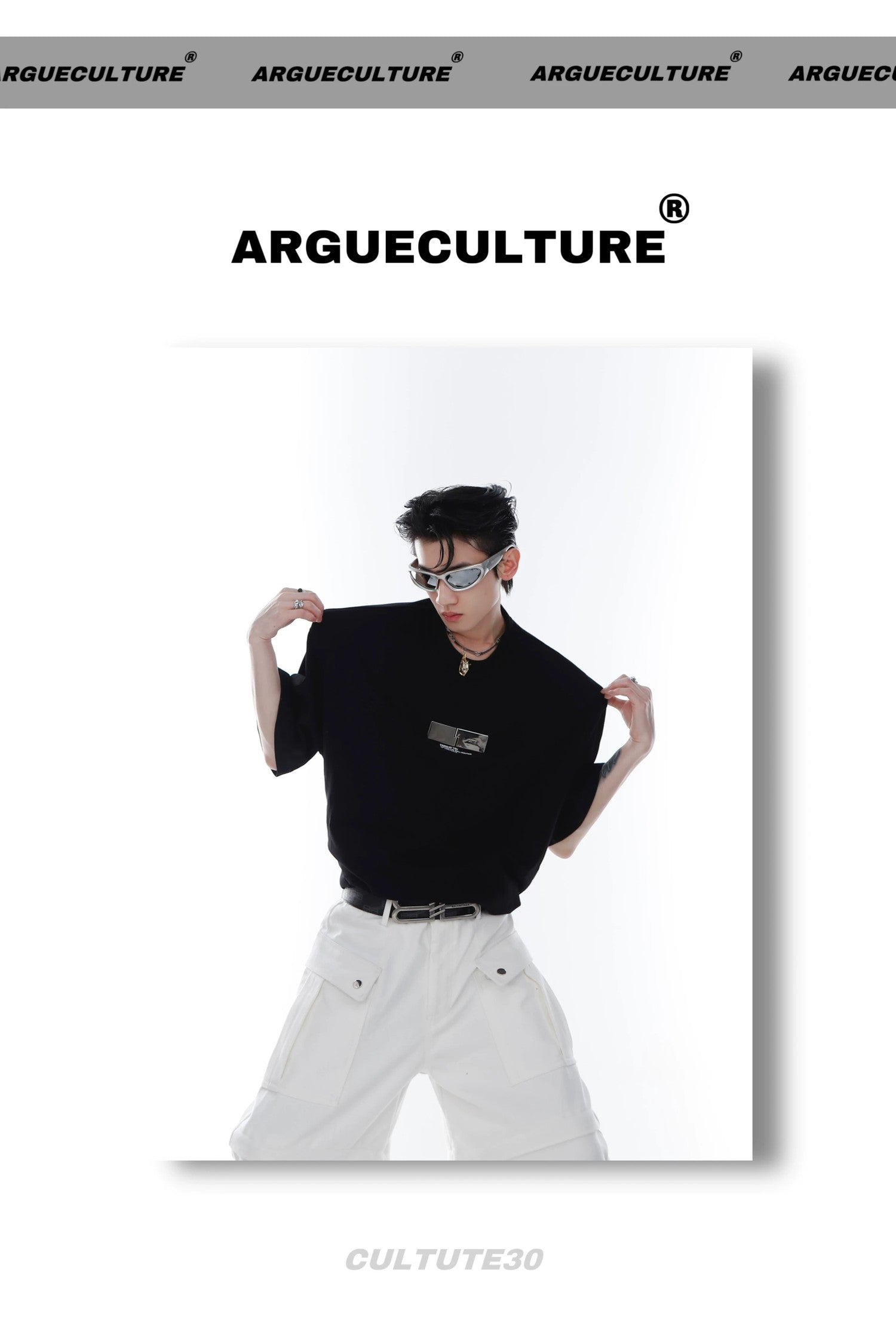 desc::metal-buckle-oversized-graphic-tee-streetwear-top-detail-img-5