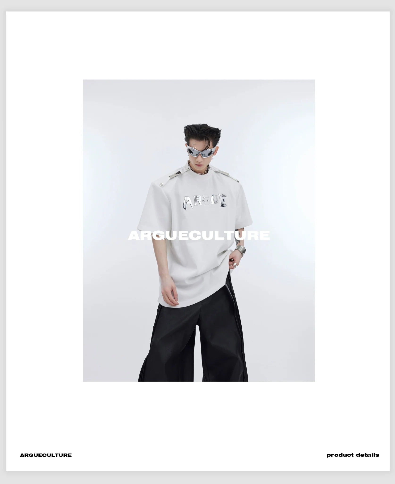 Metal Button Design Short Sleeve Men's 3D Print Loose T - Shirt - ArguE CulturE