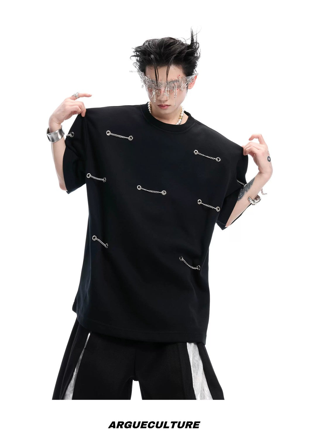 desc::metal-chain-shoulder-pad-heavyweight-oversized-tee-detail-img-8