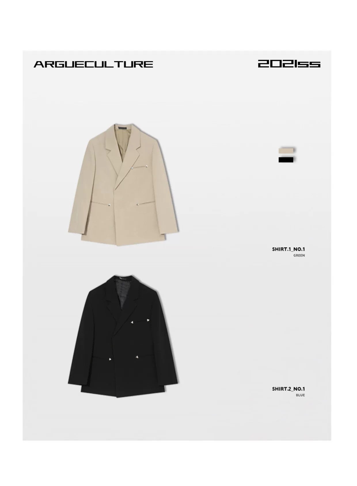 desc::metal-detail-shoulder-pad-blazer-oversized-streetwear-jacket-detail-img-2