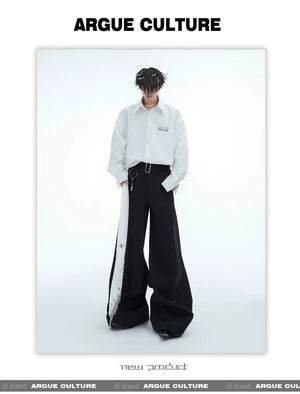 desc::metallic-flame-shimmer-oversized-button-up-shirt-detail-img-7