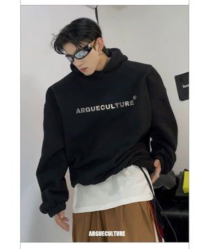 desc::metallic-print-fleece-hoodie-with-padded-shoulders-detail-img-12