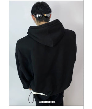 desc::metallic-print-fleece-hoodie-with-padded-shoulders-detail-img-5