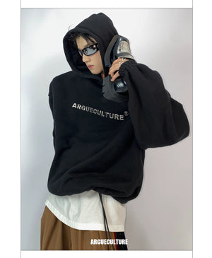 desc::metallic-print-fleece-hoodie-with-padded-shoulders-detail-img-9