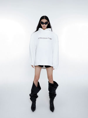 metallic-print-fleece-hoodie-with-padded-shoulders-white