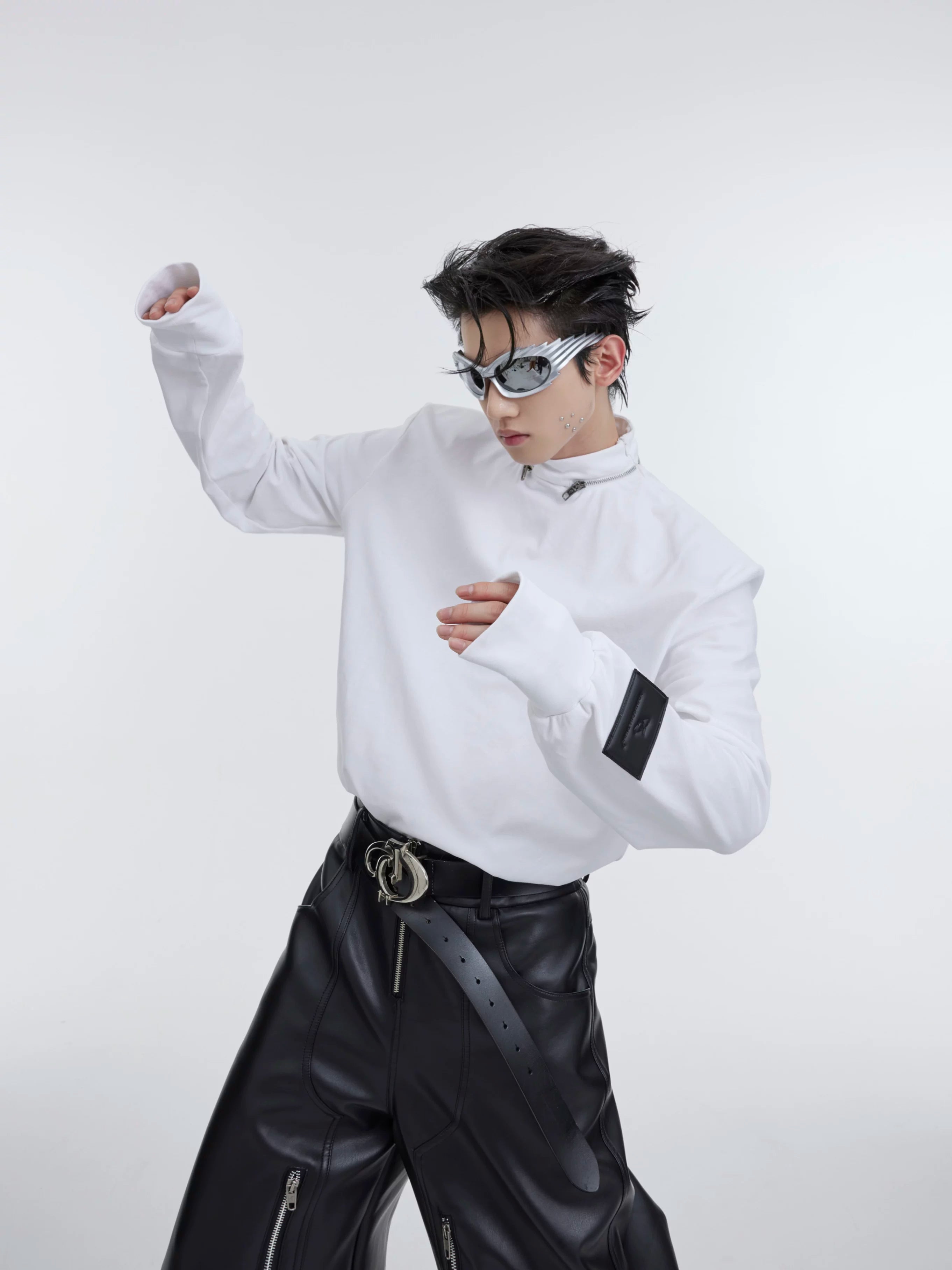 mock-neck-zip-padded-undershirt-slim-streetwear-top-white