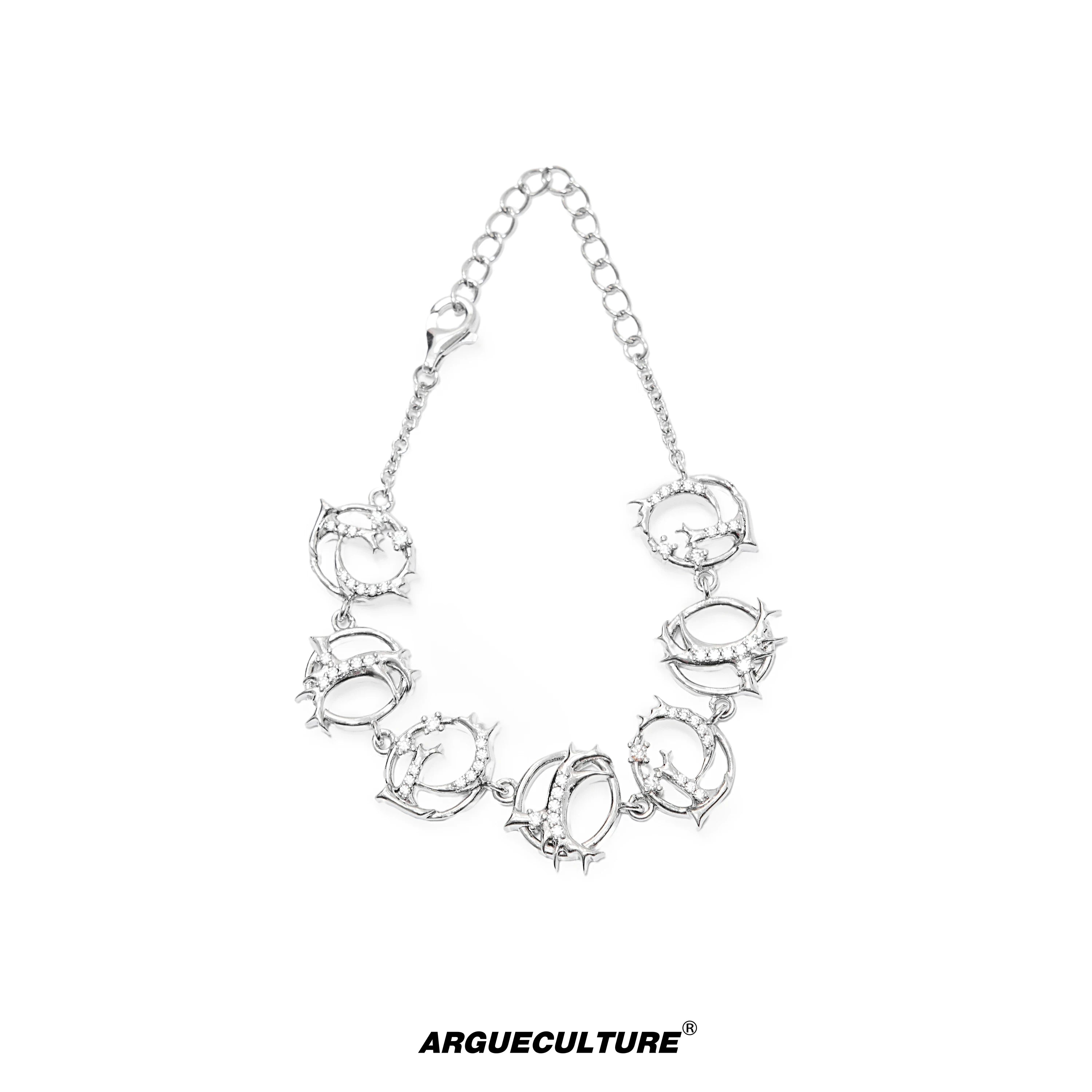 moissanite-link-bracelet-adjustable-streetwear-accessory-silver
