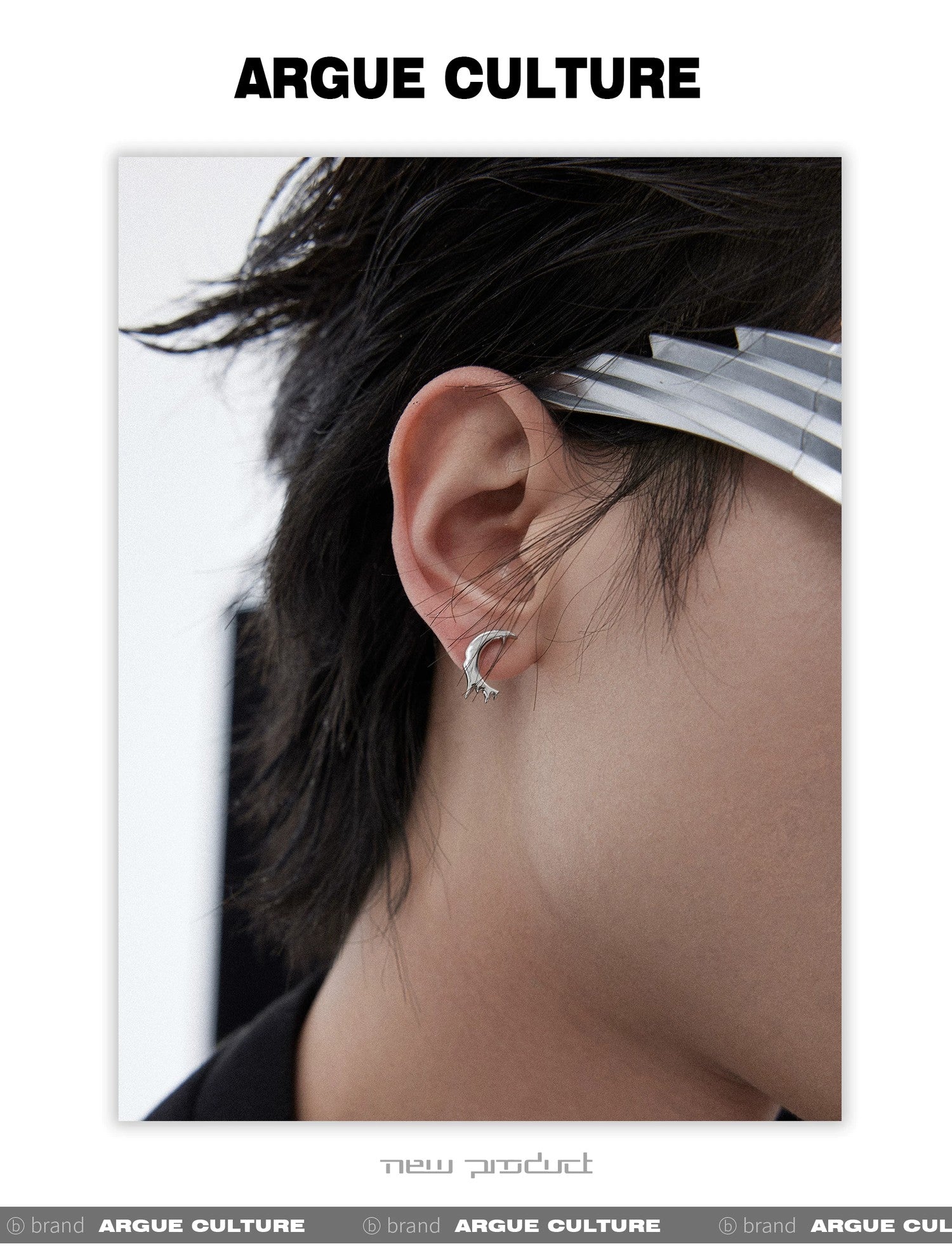 desc::molten-lava-t-stud-earrings-unisex-streetwear-jewelry-detail-img-5