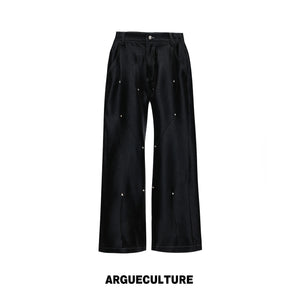Napoleon Stand-Collar Cropped Jacket in Black - Pants Black