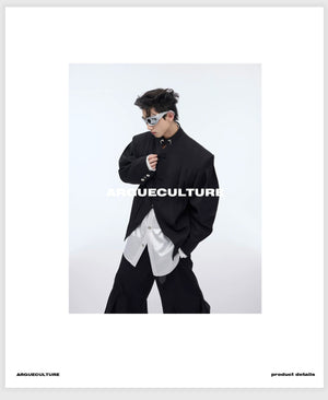 desc::neo-chinese-pleated-frog-button-blazer-jacket-detail-img-14