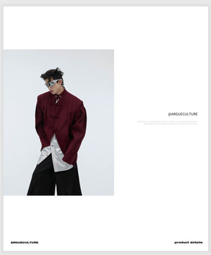 desc::neo-chinese-pleated-frog-button-blazer-jacket-detail-img-17