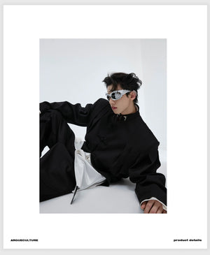 desc::neo-chinese-pleated-frog-button-blazer-jacket-detail-img-4