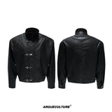 ostrich-leather-texture-jacket-with-airplane-buckles-black