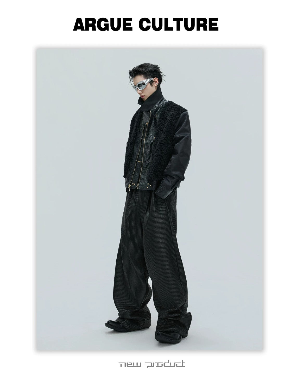 desc::ostrich-leather-texture-jacket-with-airplane-buckles-detail-img-14