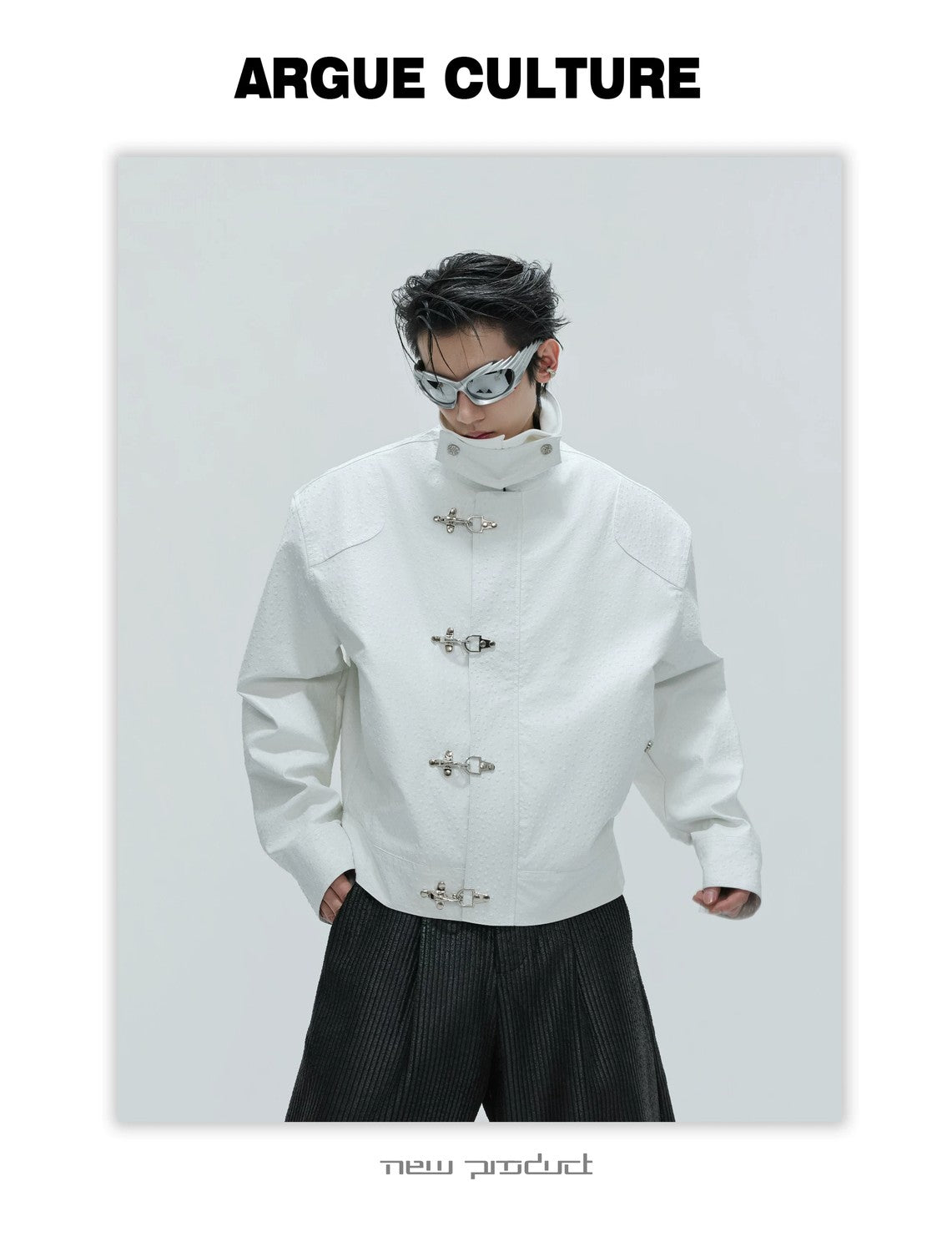 desc::ostrich-leather-texture-jacket-with-airplane-buckles-detail-img-6